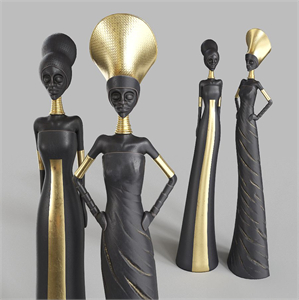 African Girls statuette